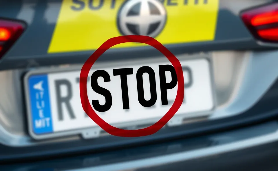Ft. end police license plate tracking