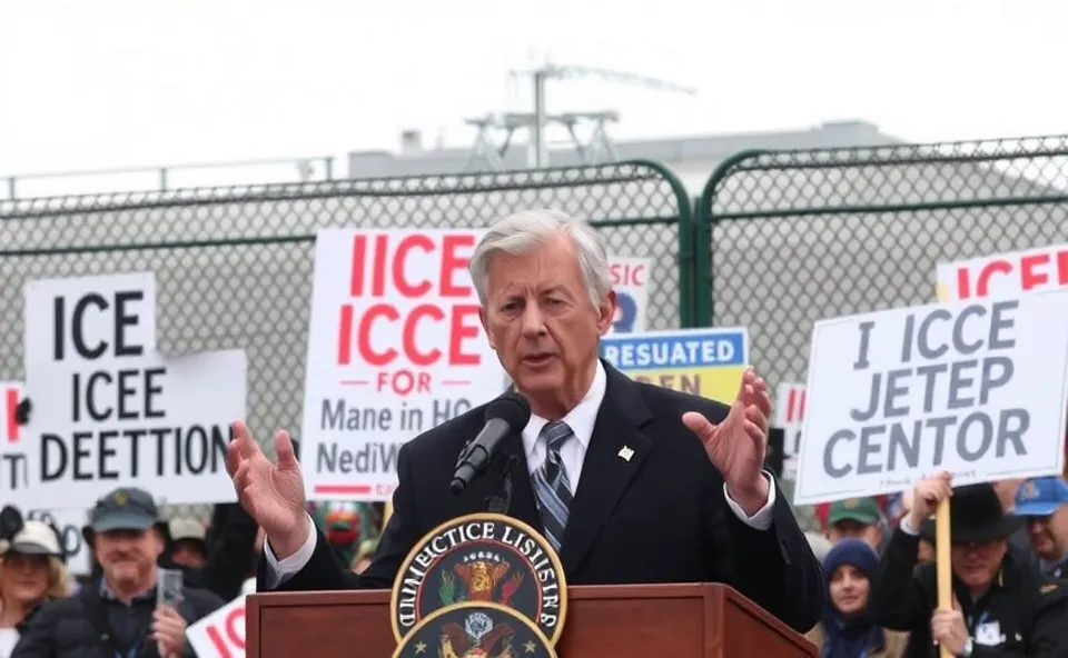 NJ Governor Blames Outsiders for ICE Protest Tensions 1 Ft. nj governor ice detention protests