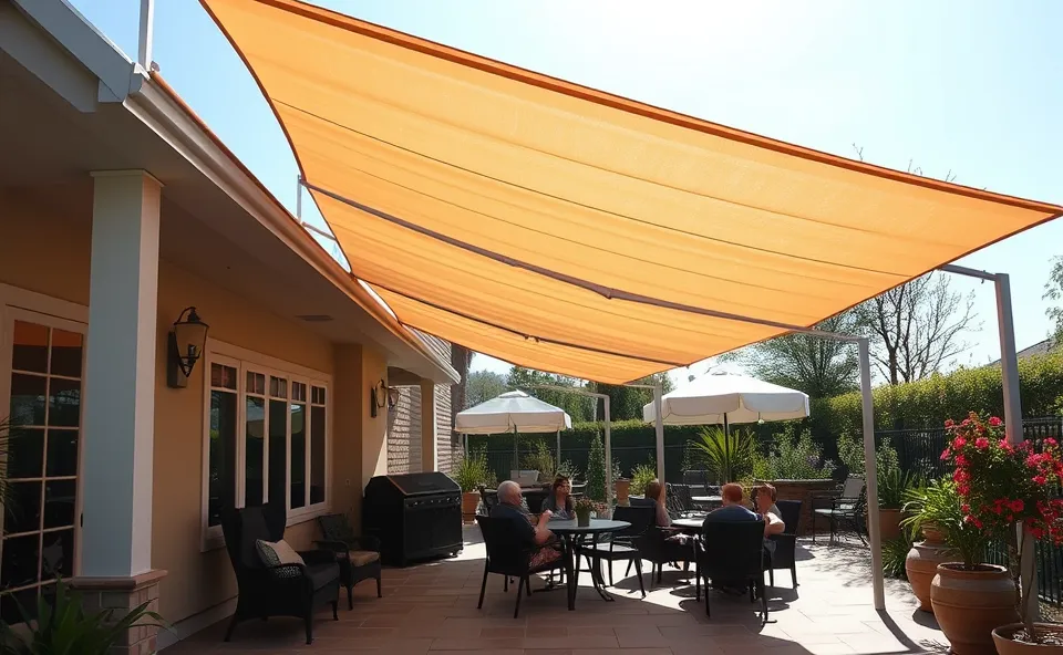 Ft. patio shades summer heat cooling costs