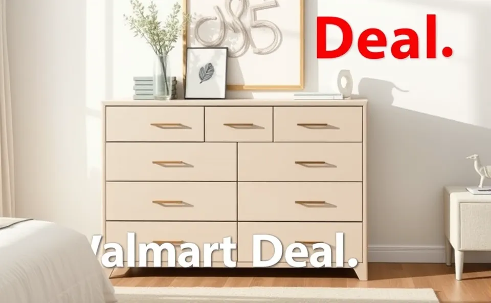 Walmart’s 8-Drawer Dresser: Only $48!