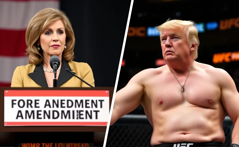 Fonda's First Amendment Celebration vs. Trump's UFC 250 1 Ft. jane fonda first amendment vs trump ufc