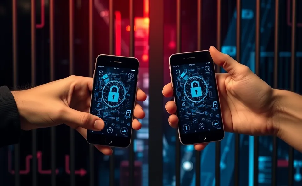 Russians Skirt Digital Iron Curtain with Phones & Apps 1 Ft. russians skirt digital iron curtain