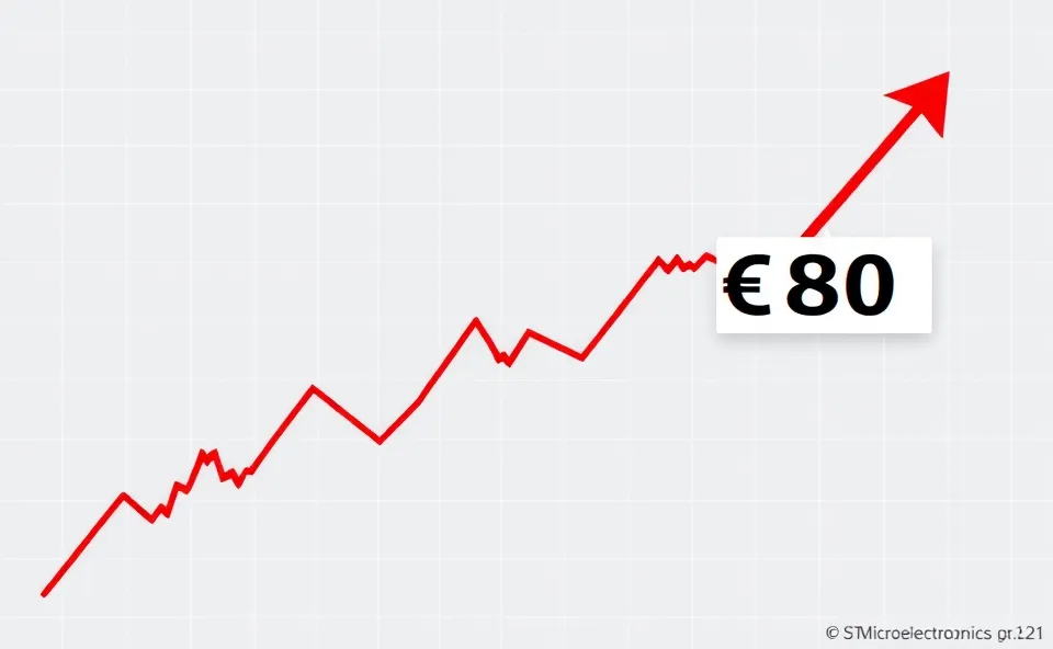 STMicroelectronics Price Target Raised to €80 by UBS