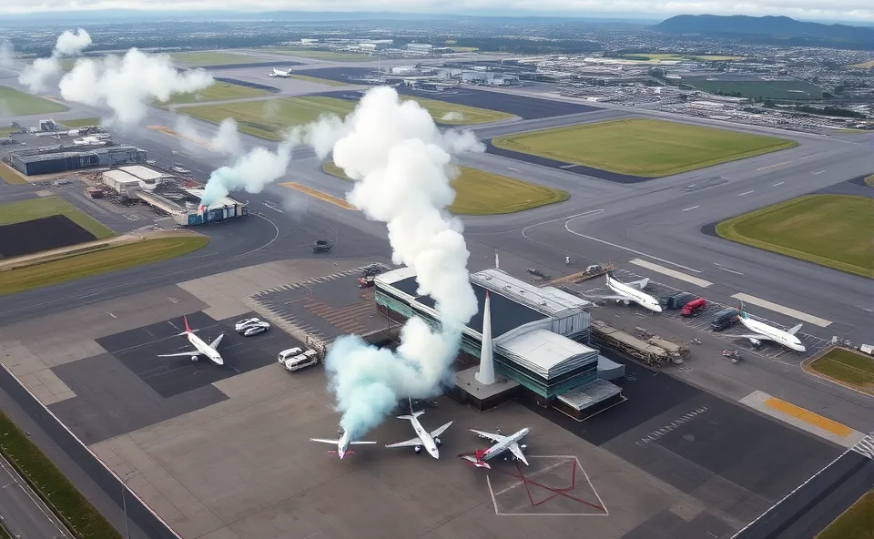 Wellington Airport Fire Disrupts Flights 1 Ft. wellington airport fire disrupts flights 1