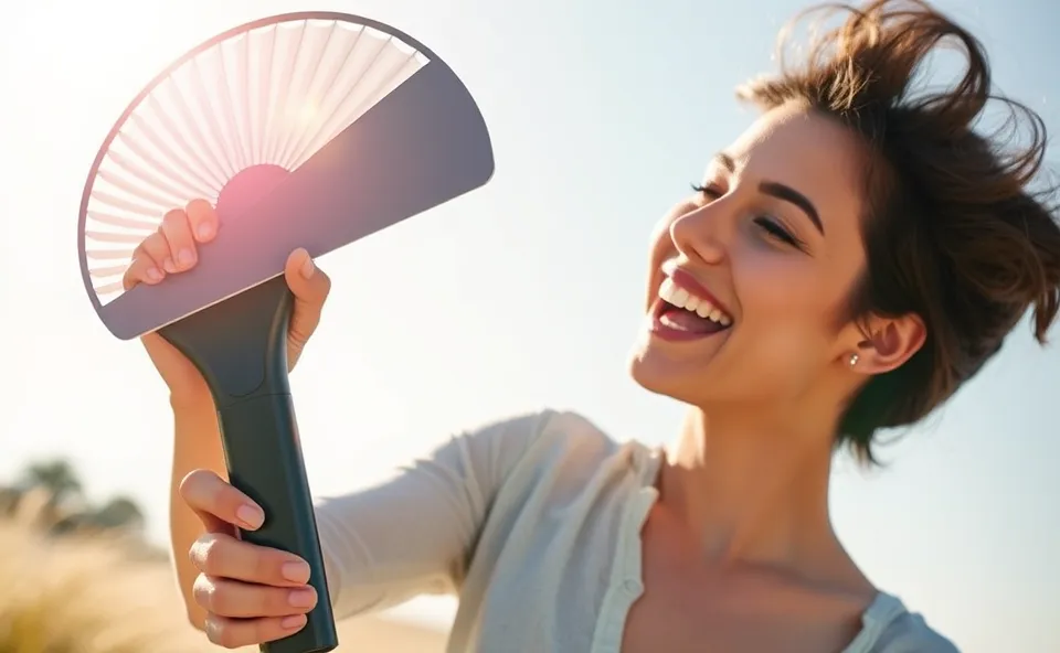 Amazon's 100-Speed Handheld Fan Cools Summer Heat 1 Ft. amazon handheld fan cooling