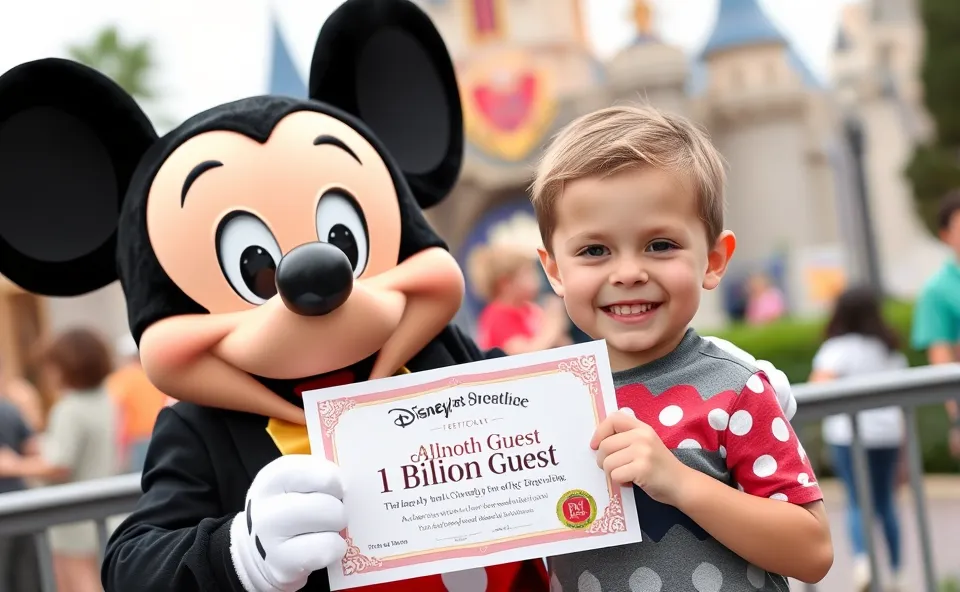 Ft. disneyland 1 billionth guest surprise