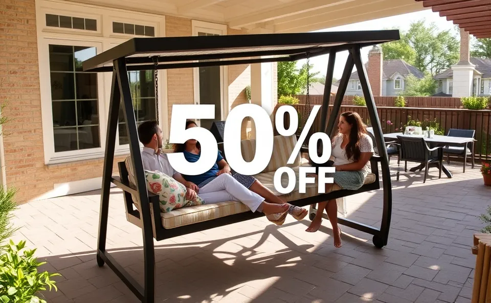 Ft. walmart patio swing 50 off deal