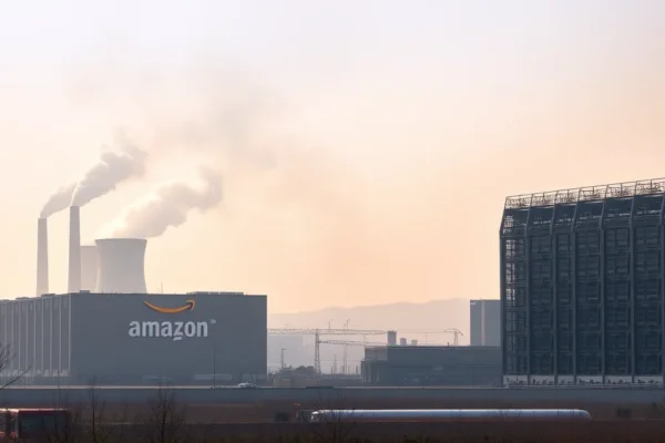 Amazon Data Center's Massive Carbon Footprint Revealed 1 Ft. amazon data center polluting power plant