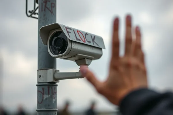 Ft. flock cameras vigilantes protest