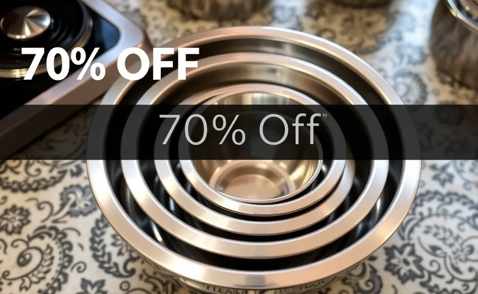 Macy’s 70% Off: Stainless Steel Bowls Deal