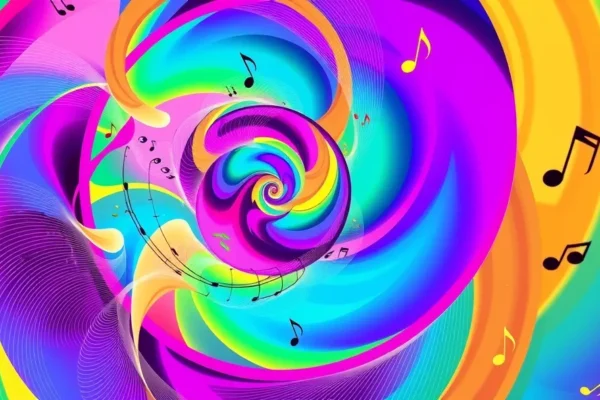 Ft. musical spirograph generative art