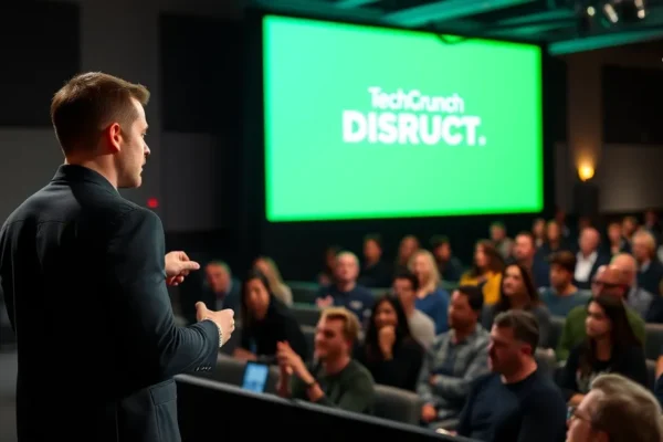 Wahlberg at TechCrunch Disrupt: Your Business, Not His