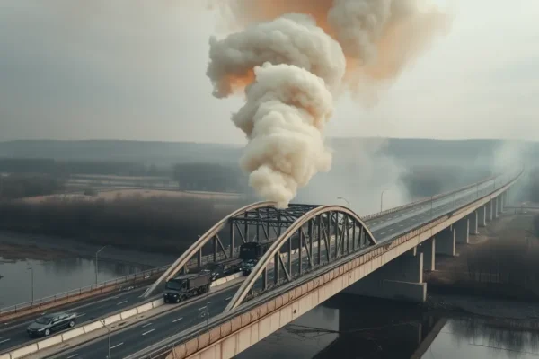 Russia Strikes Ukraine Bridges in Expanded Air War
