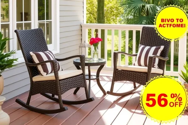 Walmart Patio Set: 3-Piece Rocker Set 68% Off