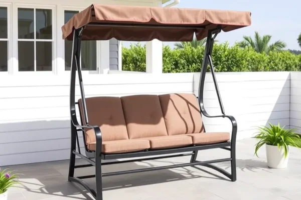 Score Walmart's 3-Seat Patio Swing Glider for 44% Off! 2 Score Walmart’s 3-Seat Patio Swing Glider for 44% Off!